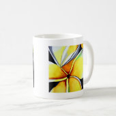 Frangipani Blume Art Tasse (VorderseiteRechts)
