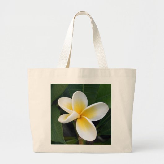 Frangipani Blume Bag Jumbo Stoffbeutel (Vorne)