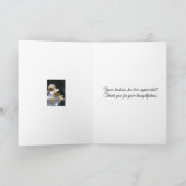 Frangipani Blume danke Karte (Innenseite)