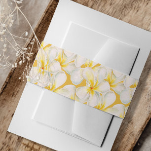 Frangipani-Blume Einladungsbanderole