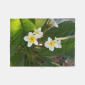 Frangipani-Blume Fleecedecke (Vorderseite (Horizontal))
