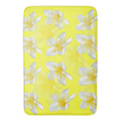 Frangipani Blume Gelb, Memory Foam Bathmat Badematte (Vorderseite Vertikal)
