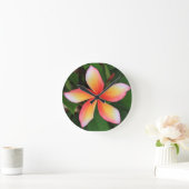 Frangipani-Blume Runde Wanduhr (Zuhause)