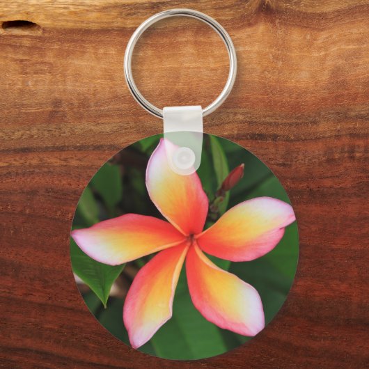 Frangipani Blume Schlüsselanhänger (Vorderseite)