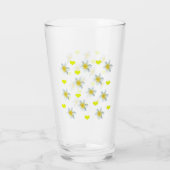 Frangipani-Blume und Lieben, Glas (Rückseite)