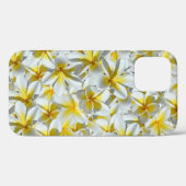 Frangipani-Blume, weiß und gelb, Case-Mate iPhone Hülle (Rückseite (Horizontal))