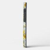 Frangipani-Blume, weiß und gelb, Case-Mate iPhone Hülle (Rückseite / Links)