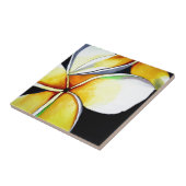 Frangipani-Blumenkunst Fliese (Seite)