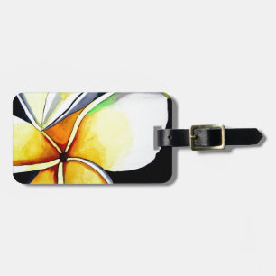 Frangipani-Blumenkunst Gepäckanhänger