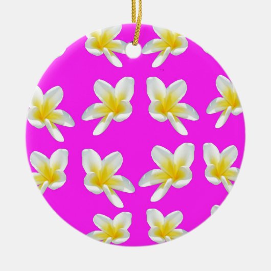 Frangipani_Blush, Keramik Ornament (Vorne)