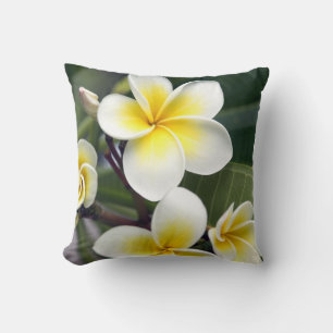 Frangipani-Blüte Cookinseln Kissen