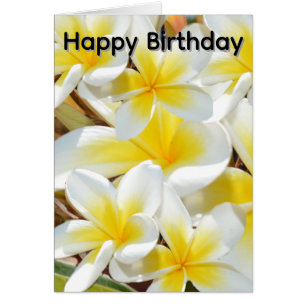 Frangipani_Bouquet, Geburtstagskarte