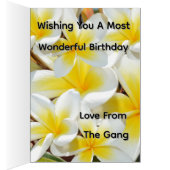 Frangipani_Bouquet, Geburtstagskarte (Innen (Rechts))