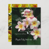 Frangipani Brautparty Einladung (Vorne/Hinten)