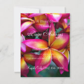 Frangipani Brautparty Einladung (Vorderseite)