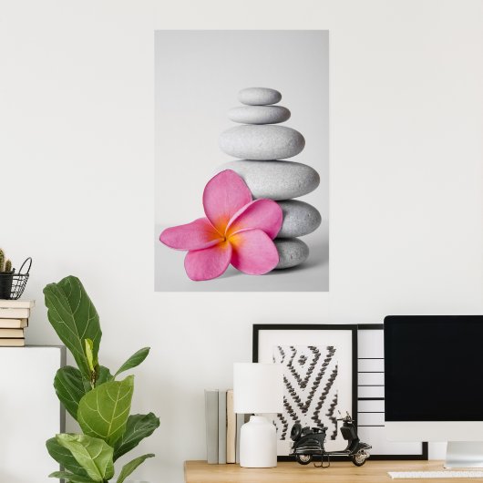 Frangipani Calm Poster (Heimbüro)