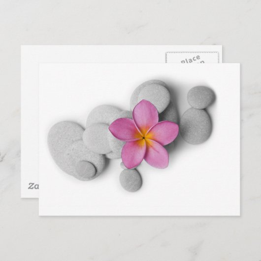 Frangipani Calm Postkarte (Vorne/Hinten)