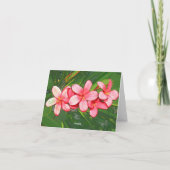 Frangipani Dankeskarte (Rückseite)