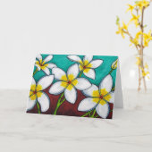 Frangipani Delight Grußkarte #3 Karte (Gelbe Blume)