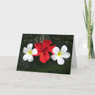 Frangipani Dreiergruppe Karte
