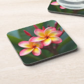 Frangipani Dwarf Tri Color Delight Getränkeuntersetzer (Linke Seite)