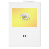 Frangipani Elephants, Geburtstagskarte (Hinten)