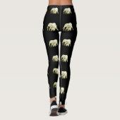 Frangipani Elephants, Ladys Leggings (Rückseite)