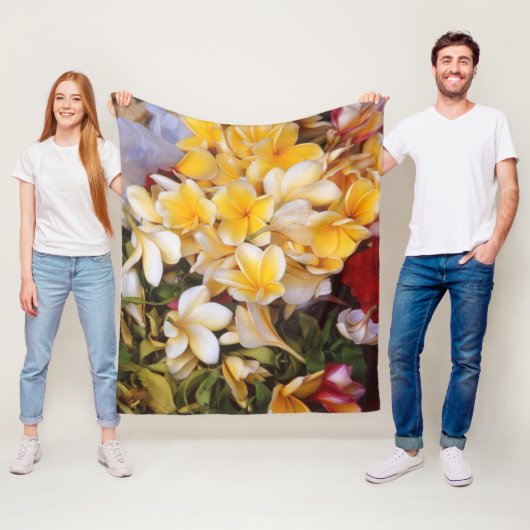 Frangipani Fleece Blanket (Beispiel)