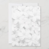 Frangipani Floral Hawaiianischer Engagement-Partei Einladung (Rückseite)