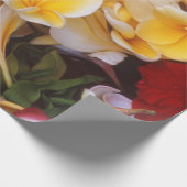 Frangipani Floral Wrapping Paper Geschenkpapier (Ecke)