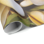 Frangipani Floral Wrapping Paper Geschenkpapier (Rolleneckpunkt)