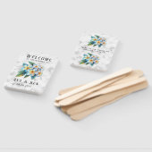 Frangipani Hawaiian Floral Wedding Vielen Dank Fächer (Non-assembled)