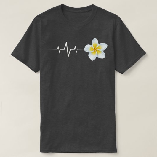 Frangipani Heartbeat TShirt (Design vorne)