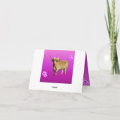 Frangipani, Highland Cow, Karte (Rückseite)