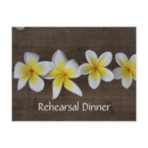 Frangipani Hochzeitsprobe-Einladungen