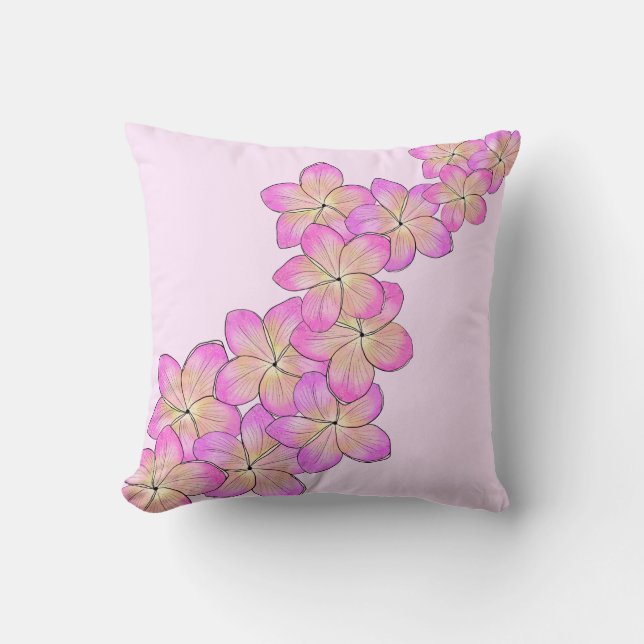 Frangipani Kissen (Vorderseite)
