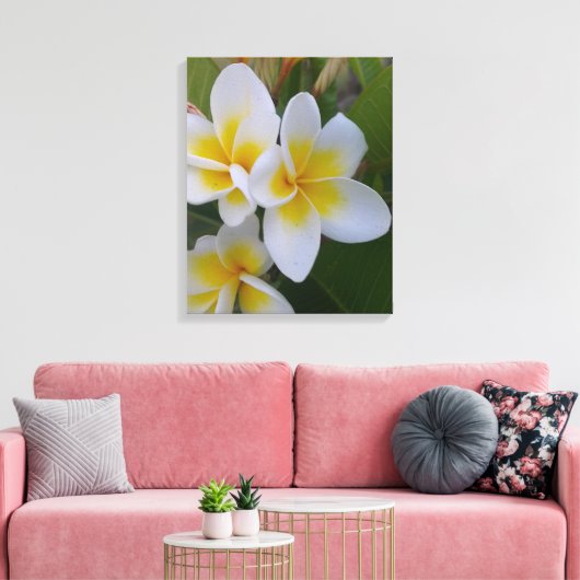 Frangipani Leinwand (Insitu (Wohnzimmer))