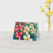 Frangipani Note Card Karte (Gelbe Blume)