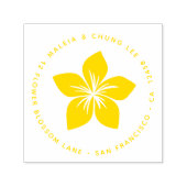 Frangipani oder Plumeria Blossom Hawaii Blume Permastempel (Design)
