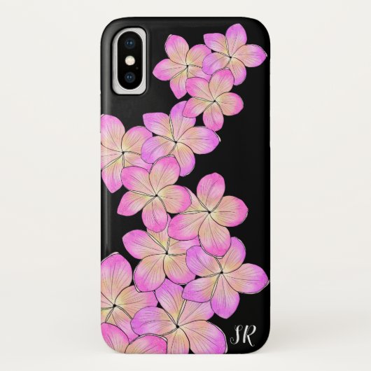 Frangipani Personalisiert Case-Mate iPhone Hülle (Rückseite)