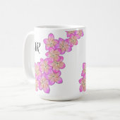 Frangipani Personalisiert Kaffeetasse (Vorderseite Links)
