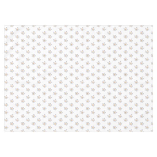 Frangipani Plumeria Blume auf Weiß Tischdecke (Vorderseite (Horizontal))