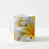 Frangipani Plumeria Blume Foto Kaffeetasse (Vorderseite Links)