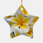 Frangipani Plumeria Blume Foto Keramikornament (Hinten)