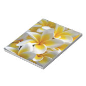 Frangipani Plumeria Blume Foto Notizblock (Rotiert)