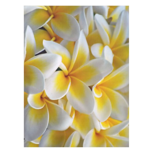 Frangipani Plumeria Blume Hochzeit Tischdecke (Vorderseite)