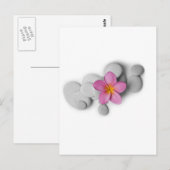 Frangipani-Ruhe Postkarte (Vorne/Hinten)