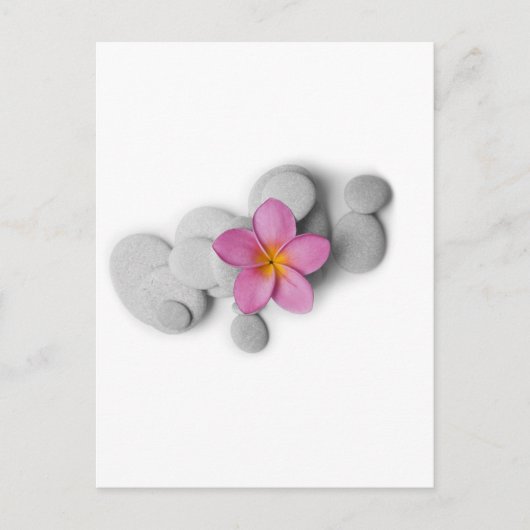 Frangipani-Ruhe Postkarte (Vorderseite)