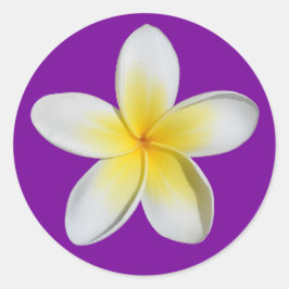 Frangipani Runder Aufkleber