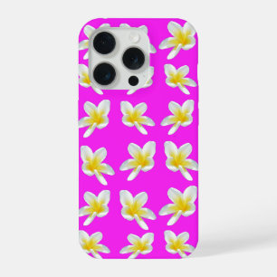 Frangipani-Schimmer: Gelbe Frangipani-Blüten auf R iPhone 15 Pro Hülle